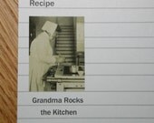Recipe Cards- Grandma Rocks the Kitchen 20 recipe cards 4X6