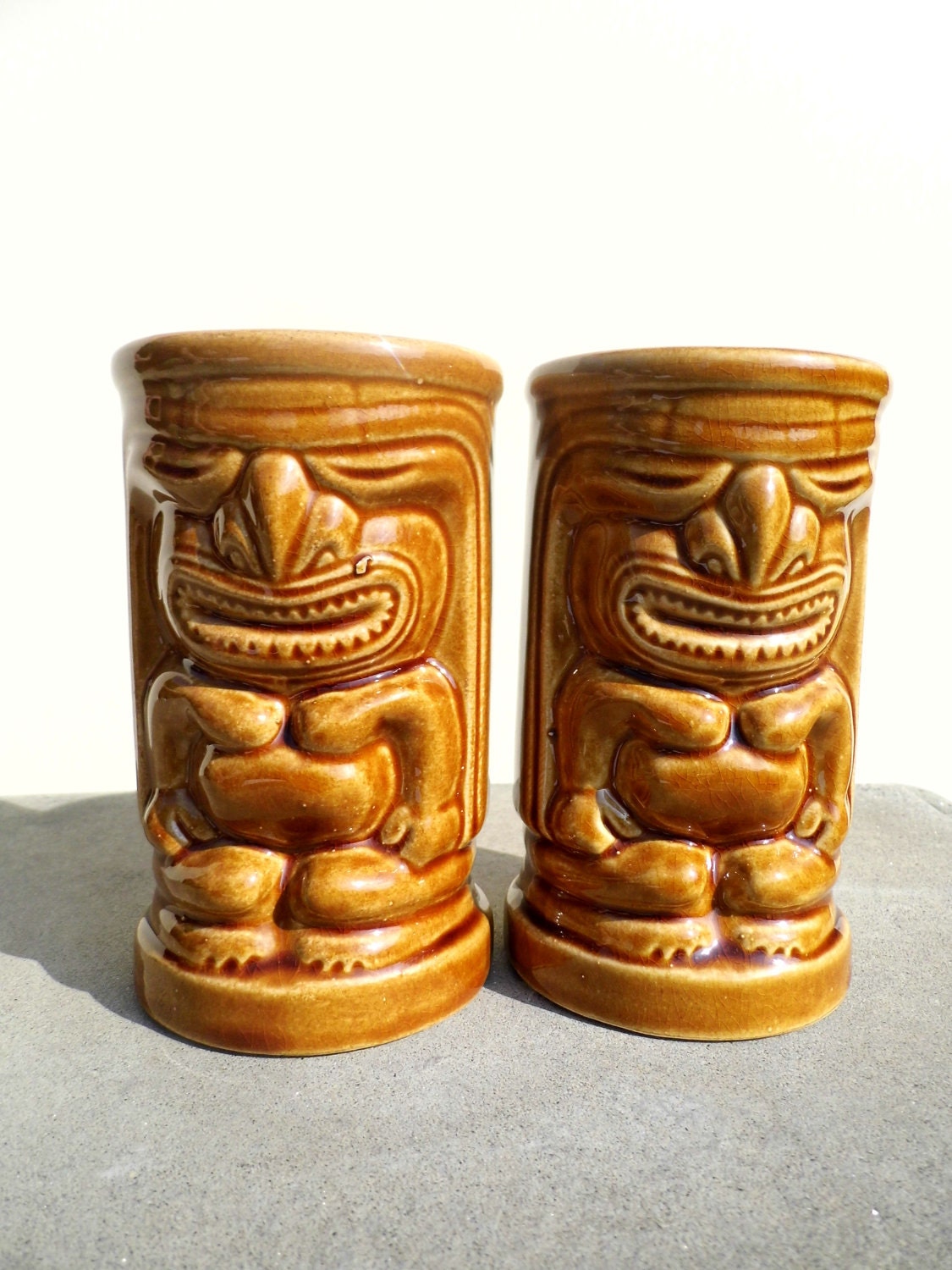 Vintage Tiki, Tiki Glasses, Vintage Barware, Vintage Hawaii, 1970s