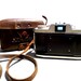 Vintage Graflex Camera, Vintage Camera with Leather Case, Mid Century Camera