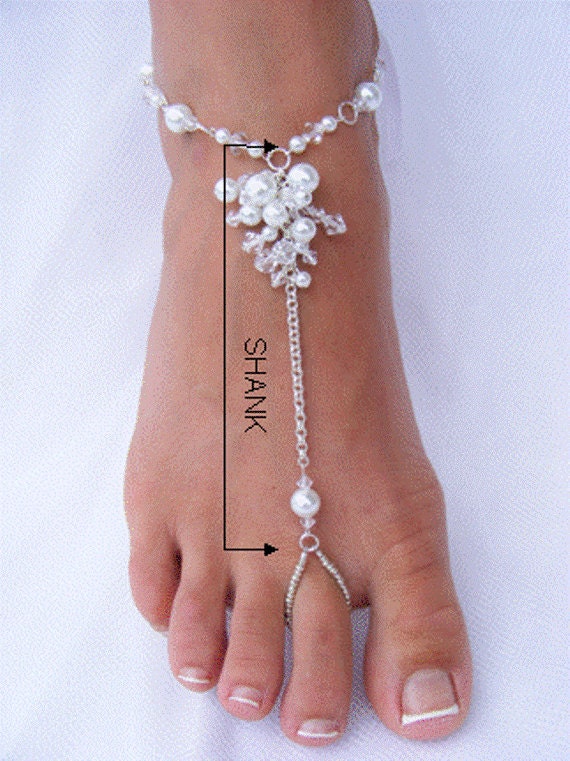 Barefoot Sandals, Barefoot Jewelry, Beach wedding sandals for Destination Wedding. BEYONCE Medium.