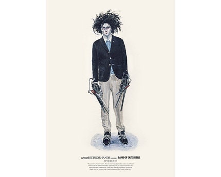 He Wears It 018 - edward SCISSORHANDS wears Band of Outsiders