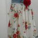 Belles Roses bohemian jean skirt Renaissance Denim Couture long flowy boho gypsy faerie Made to Order