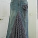 Belle Époque Lavande bohemian jean skirt lilac purple lavender wisteria ruffled silk ultra femme bohemian beach wedding mermaid