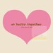 8x10 Personalized Heart Art . So Happy Together Romantic Couple Anniversary Love Decoration . 8x10 A4 . Pink  // Print Poster // Engagement