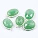 5 Pcs - 15-17mm - Natural Untreated Green Quartz Checker Faceted Oval Bezel 925 Sterling Silver Handmade Pendants - JE569
