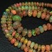 14" - 5.5-9mm - 81.5ct - Golden Best Quality Natural Honey Gold Welo Ethiopian Opal Smooth Roundel Bead Strand - JE901 - DISCOUNT EXCLUDED