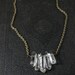 Frozen Falls Song- Graduated Quartz Pendant Necklace