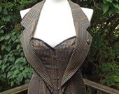 MADE TO ORDER. Tweed corset