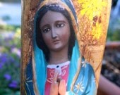 Mother Mary Mariposa (Original Mixed Media Wall Hanging - Mini Series)
