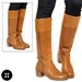 Vintage 70s Frye Campus Boots Tan Tall Riding Western Country Size 7.5