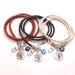 Leather Wrap Bracelet with Protection Charms,yoga jewelry,wrapped, wrapping, wrap around,wrist wrap