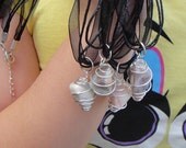 Wire Wrapped Gemstone Organza Necklace