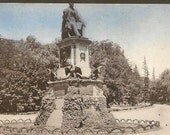 Lincoln Monument Fairmount Park Philadelphia PA on UDB Illustrated Post Card Co vintage postcard with glitter