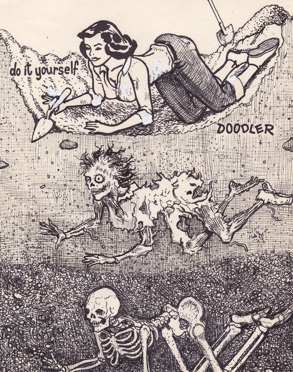 Limited Edition Signed "Do it yourself Doodler" Print