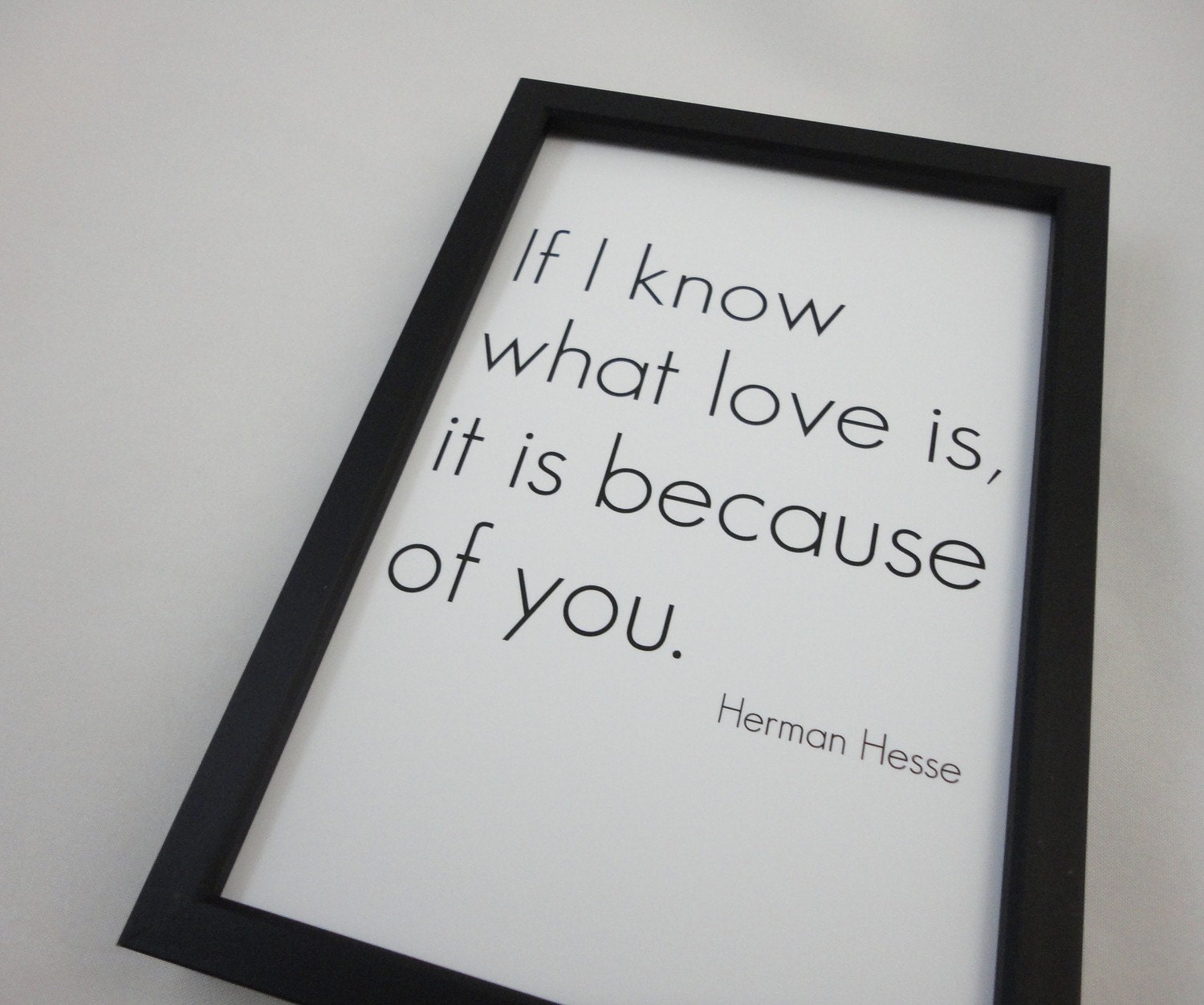 Typography Love Print Know what Love is Art Print in 4 x 6 Valentine, Wedding Proposal Anniversary Gift