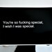 Typography Poster Art Creep Lyrics So Fucking Special 11 x 14 inches in Black and White