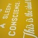 Typography Art Print Good Friends Good Books A4 Archival Matte in Mustard Yellow