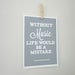 Print Life Without Music Friedrich Nietzsche Quote A4 Archival Matte Print