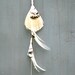 White Peacock Feather Necklace-Long and Versatile