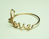 Love wire ring - gold permanently copper wire- custom size- by Dereck Maltez Keoops8 Shop