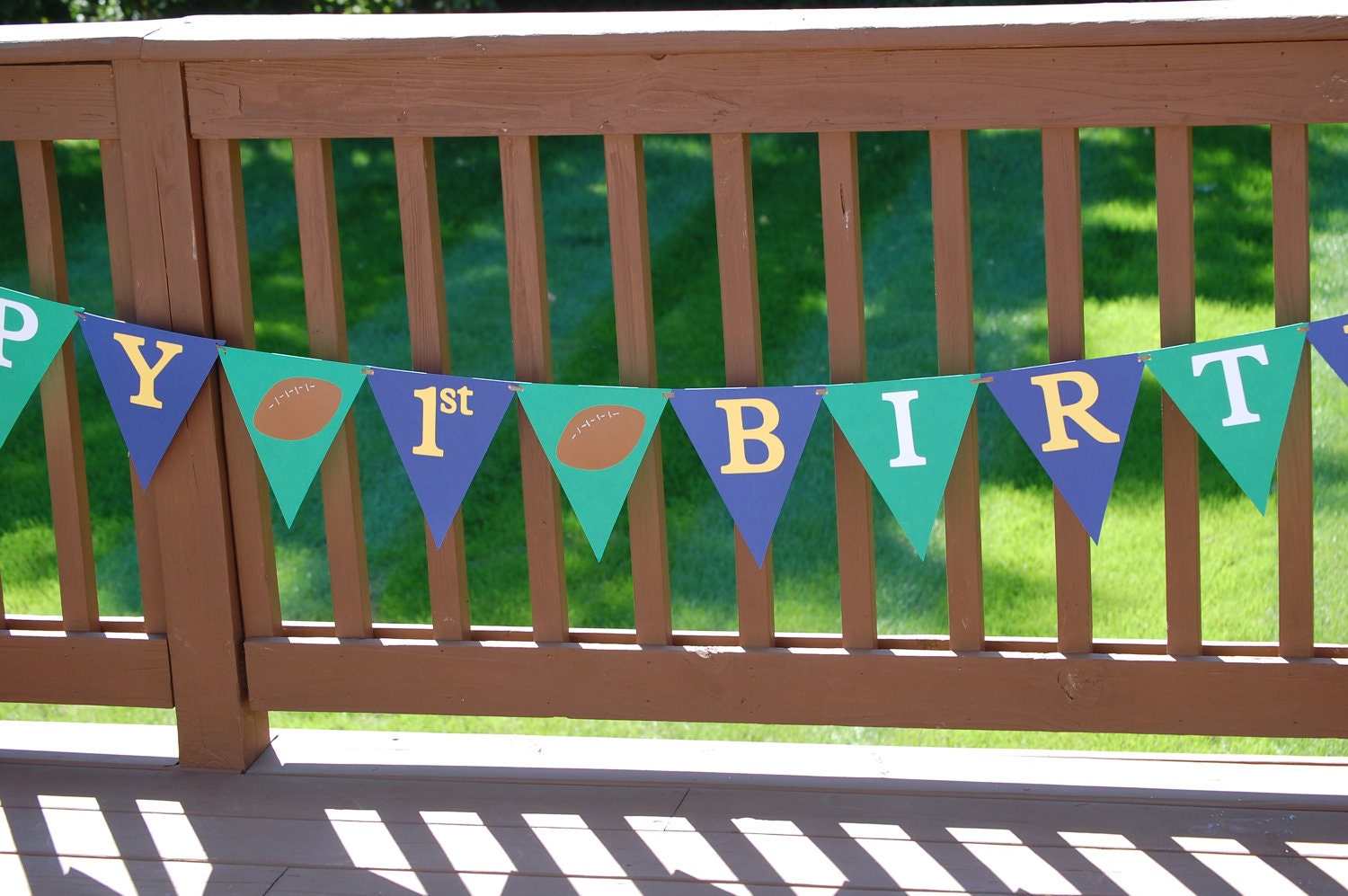 Custom Football Party Banner