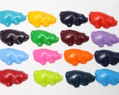 10 pig crayons - in cello bag tied with ribbon - choose your colors
