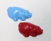 20 sets of 2 pig crayons - in cello bag tied with ribbon - choose your colors