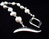 Creamy pearls on Sterling silver, custom order
