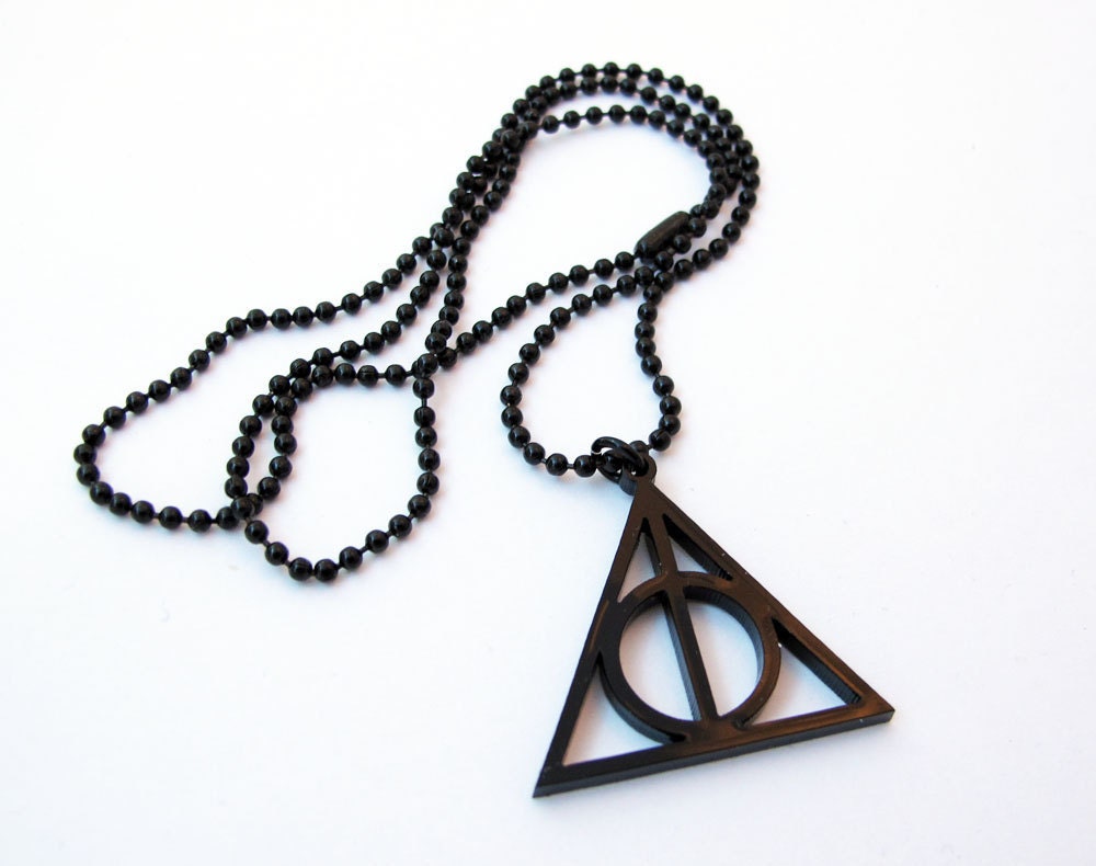 Harry Potter Deathly Hallows Pendant Necklace - SMALL