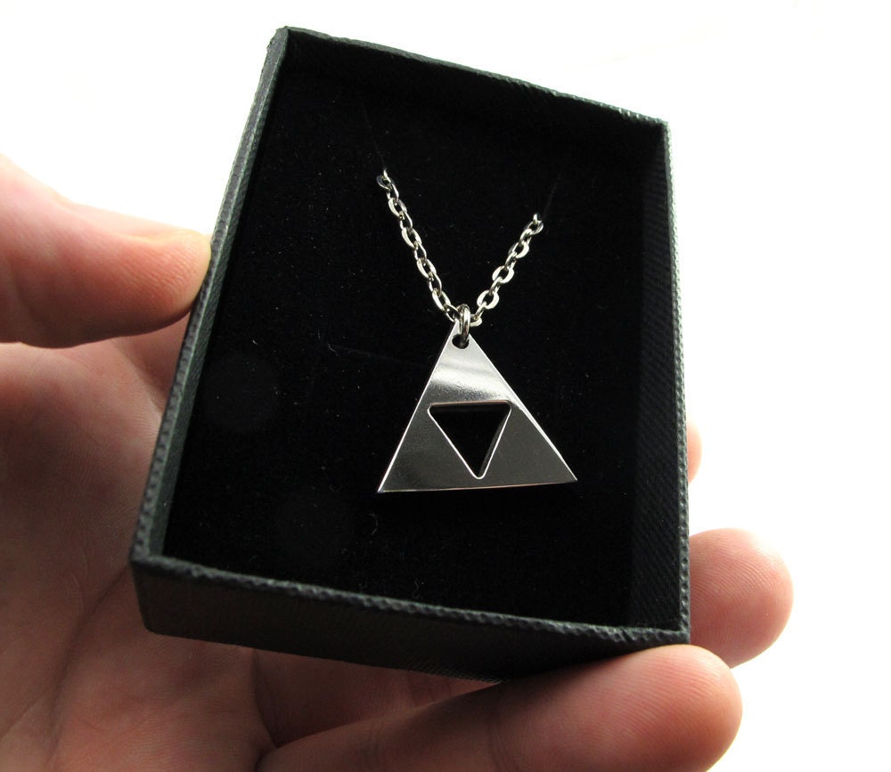 Legend of Zelda 1" Triforce - Polished Stainless Steel