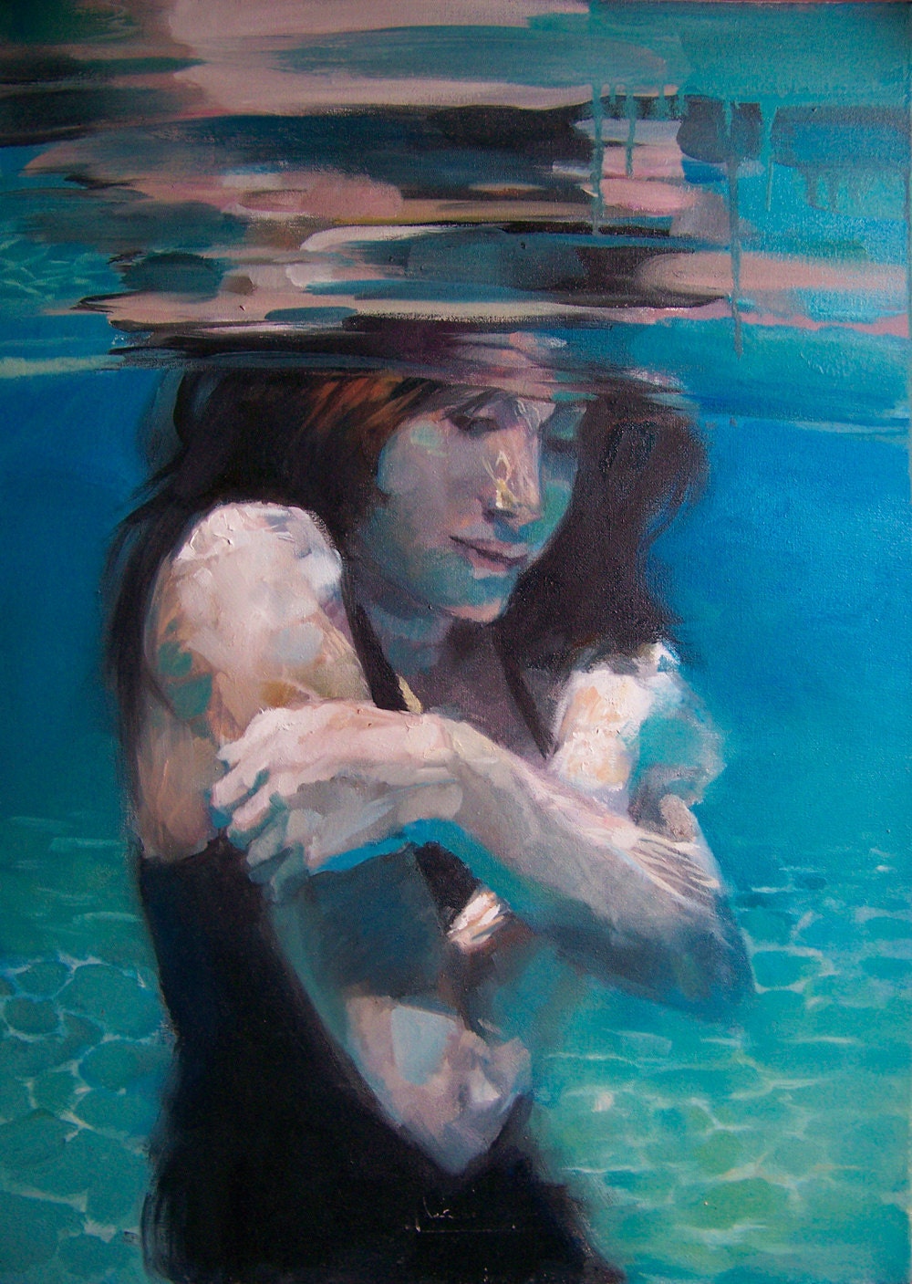 Custom 11"x15" oil portrait, hand painted on canvas