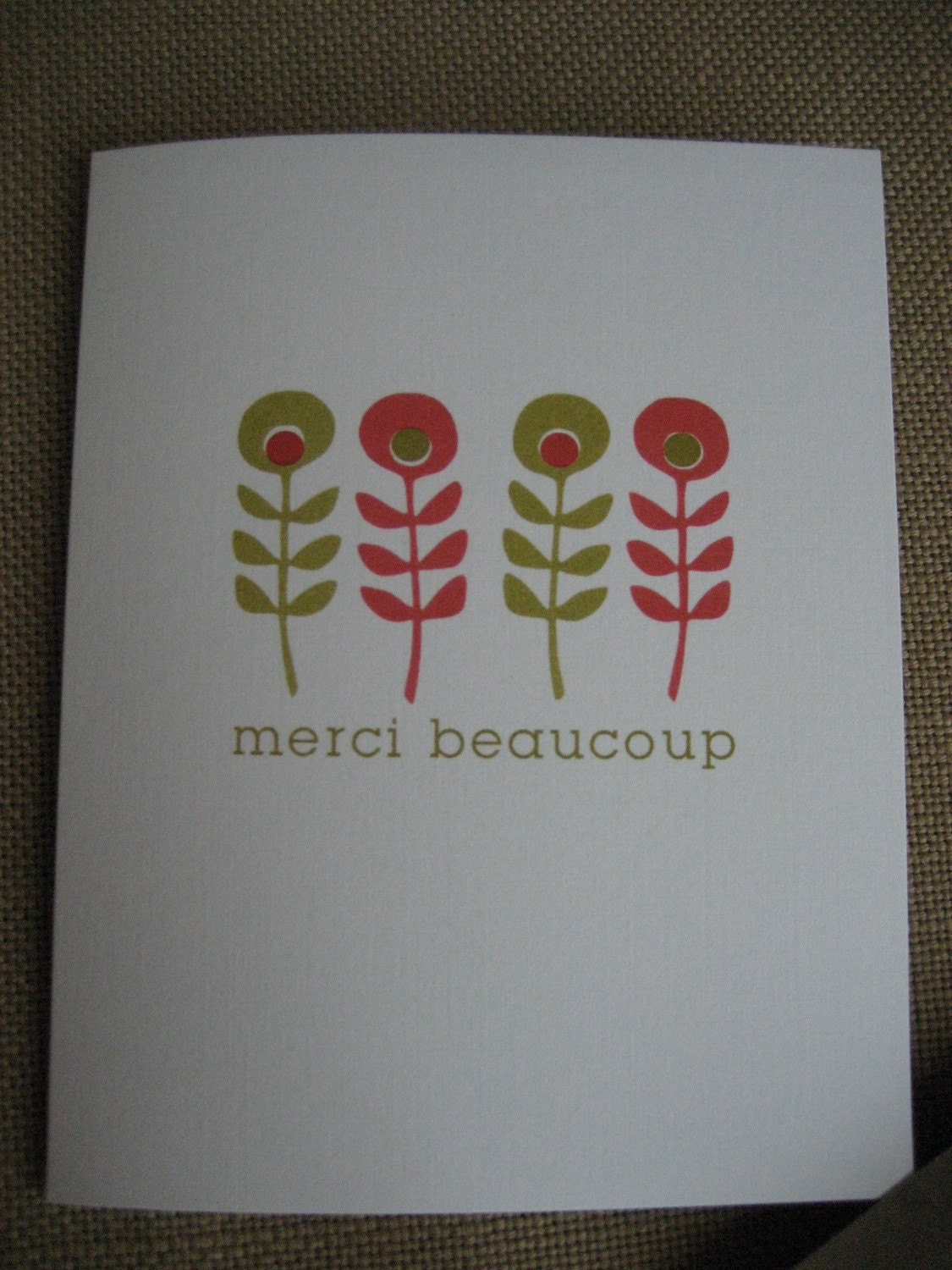 thank you cards various (french and english)