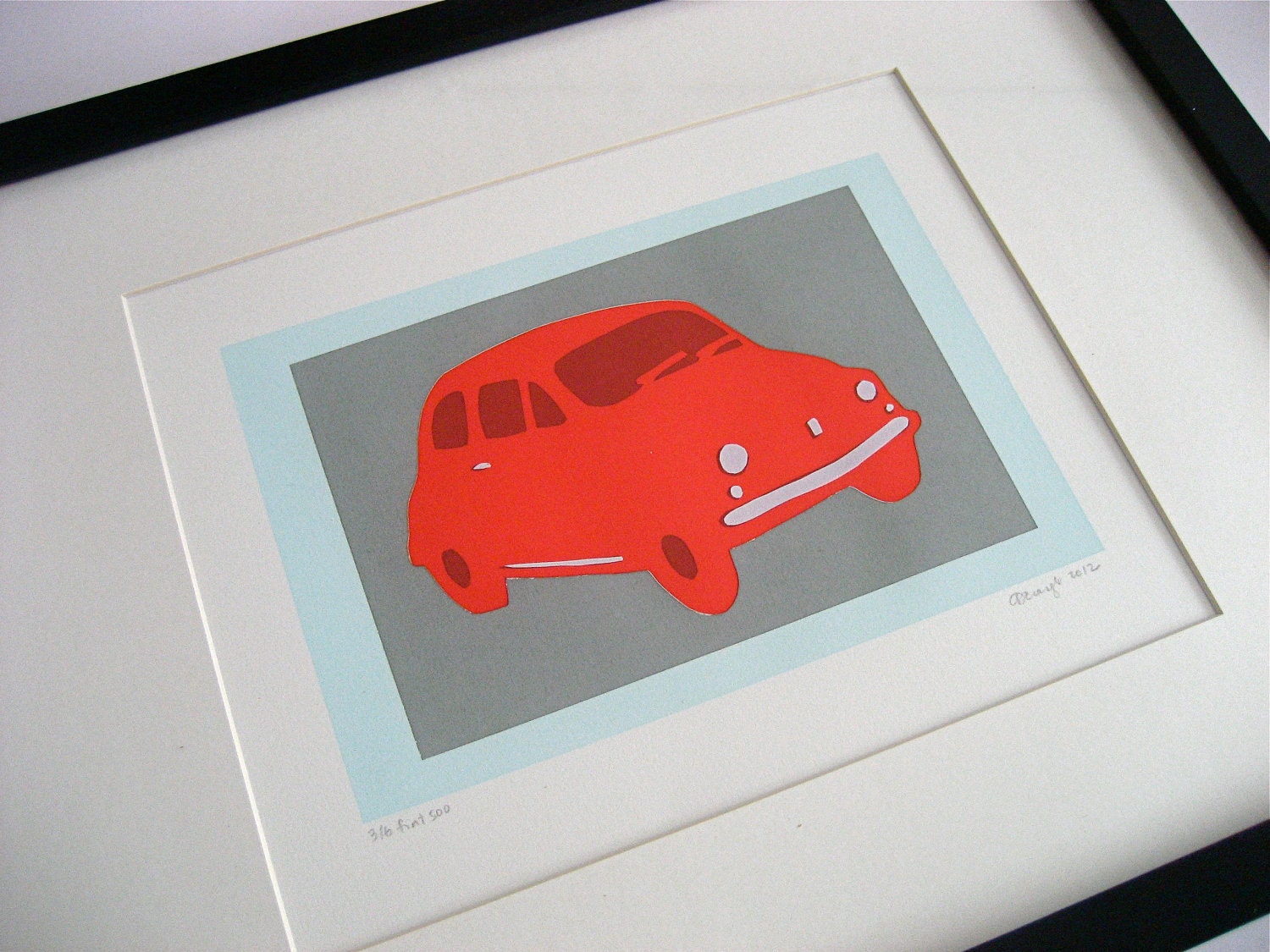 Fiat 500 Original Limited Edition Print