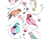 Birds of the Wild  -  8x10 archival print by Meeralee