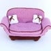 amigurumi pattern - wide pink armchair