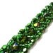 Dazzling Green Bracelet - Beaded Flat Spiral