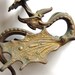 RESERVED: Victorian Gothic Cast Iron Griffin Candle Holder