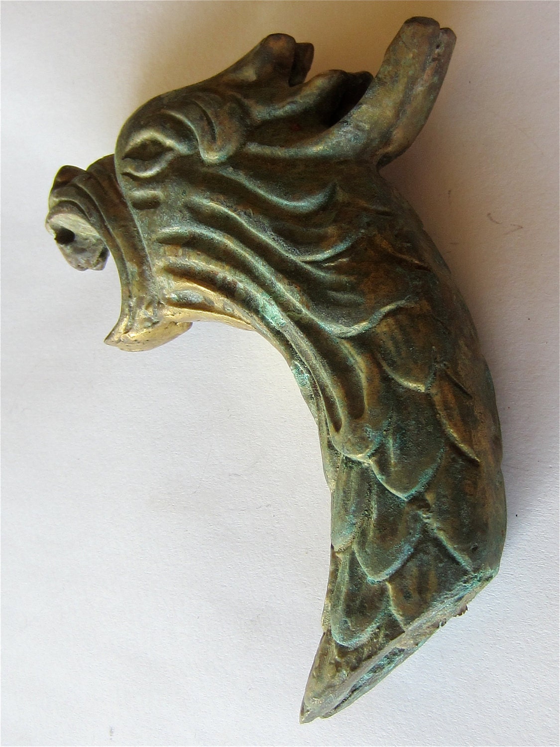 Heavy vintage brass Griffin