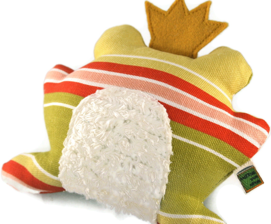 Dog Toy Frog Prince - Extra Durable DOUBLE FABRIC LAYER Construction
