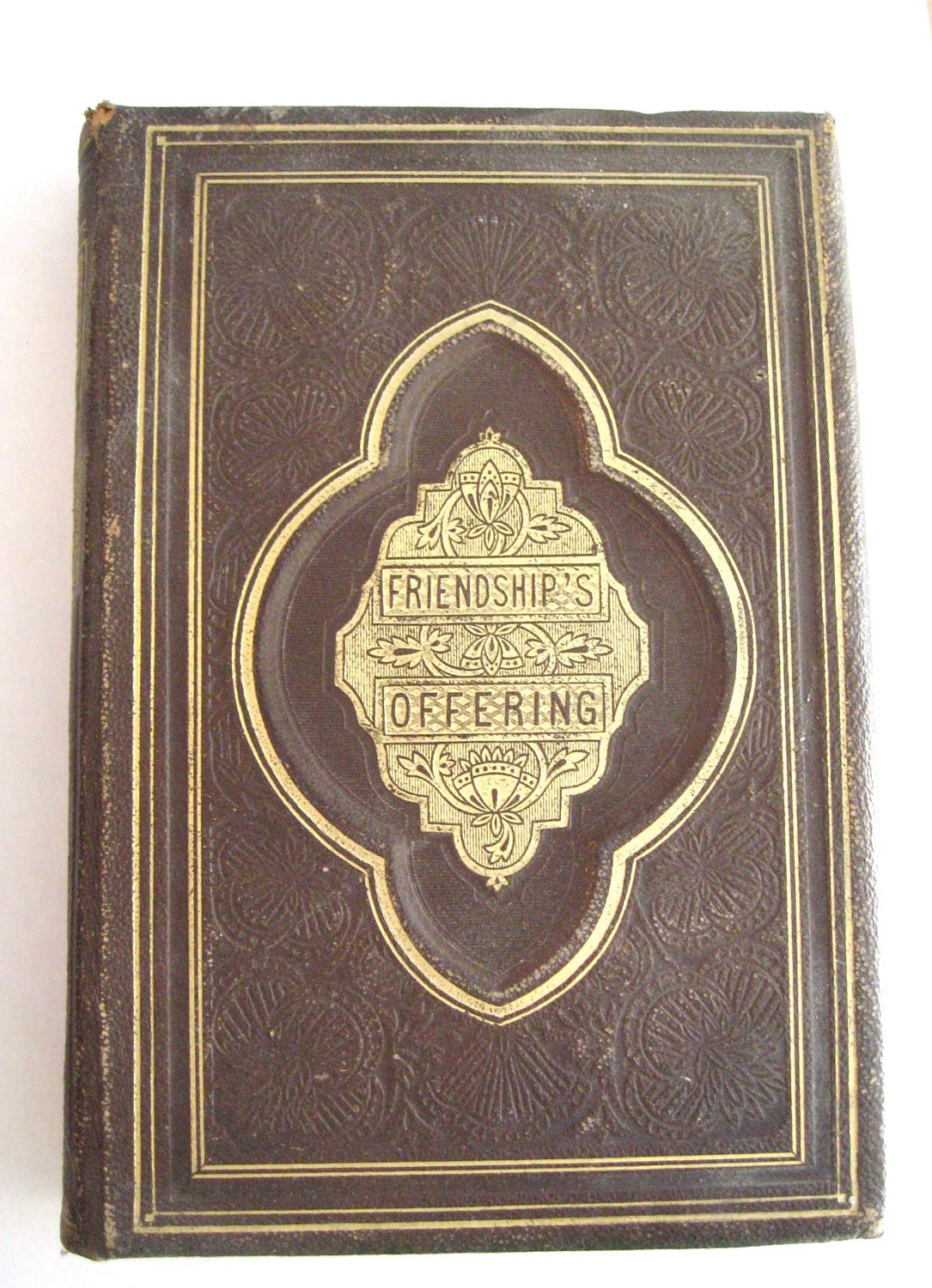 Friendships Offering A Christmas  New Year and Birthday Gift  Antique Book 1857