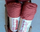 Wood Rose Yarn - Frank's Crafts Wintuk Orlon Acrylic - 4 Skeins