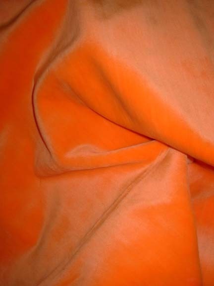 Neon Orange Short Pile Faux Fur