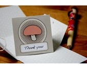 Mushroom Folded Cards, Printable Set (204)