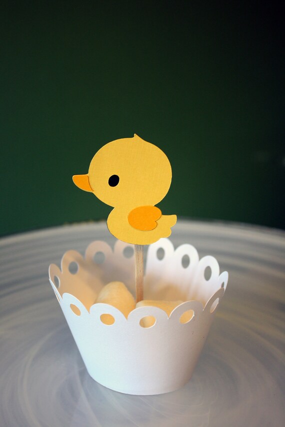 Rubber Ducky Cupcake Toppers Cake Toppers By