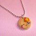 Cute Pancake Necklace - "Winky Pancake" Kawaii Polymer Clay Food Jewelry for Girls