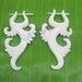 SUPER SALE bone tribal earrings organic jewelry
