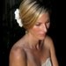 Kate bridal hair flowers,  ivory satin flowers with rhinestone centers, bridal hair accessories