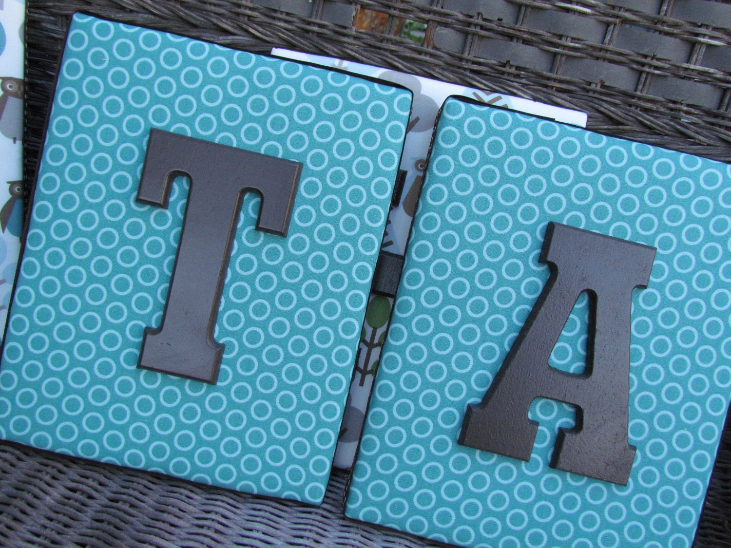 Listing for Blake, 4 Wall Letters, Dwell Studio Owl 8x10