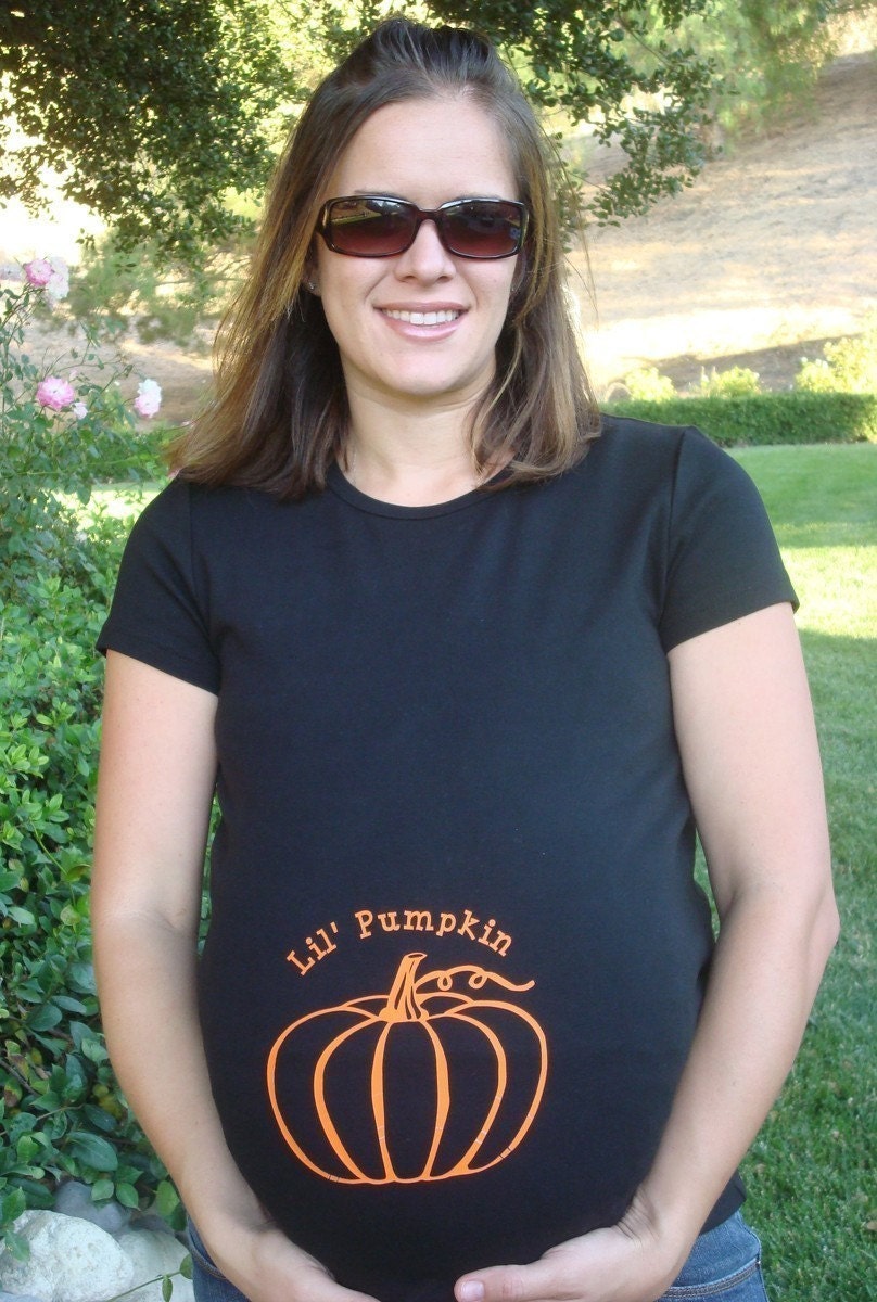 Halloween custom Pumpkin Maternity shirt short or long sleeve