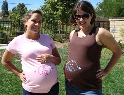 Boy or Girl Baby Face funny custom maternity shirt